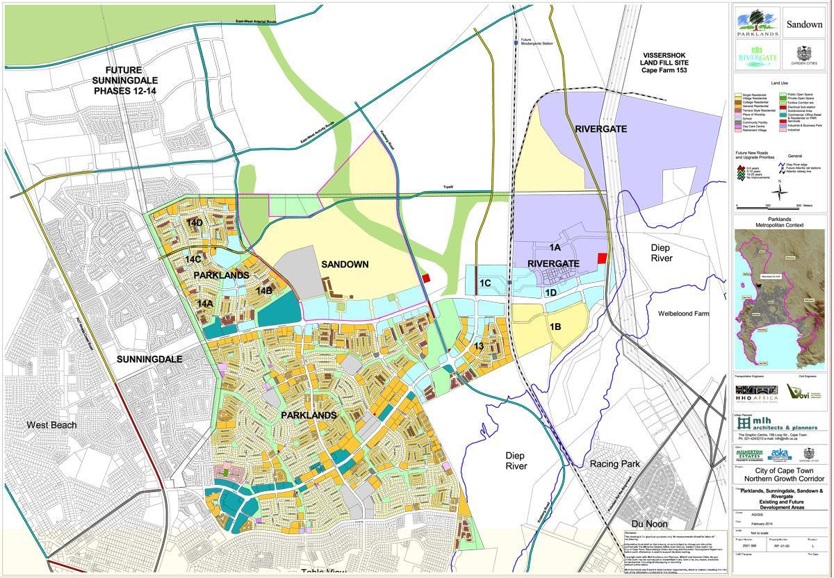kaart van park kaapstad 