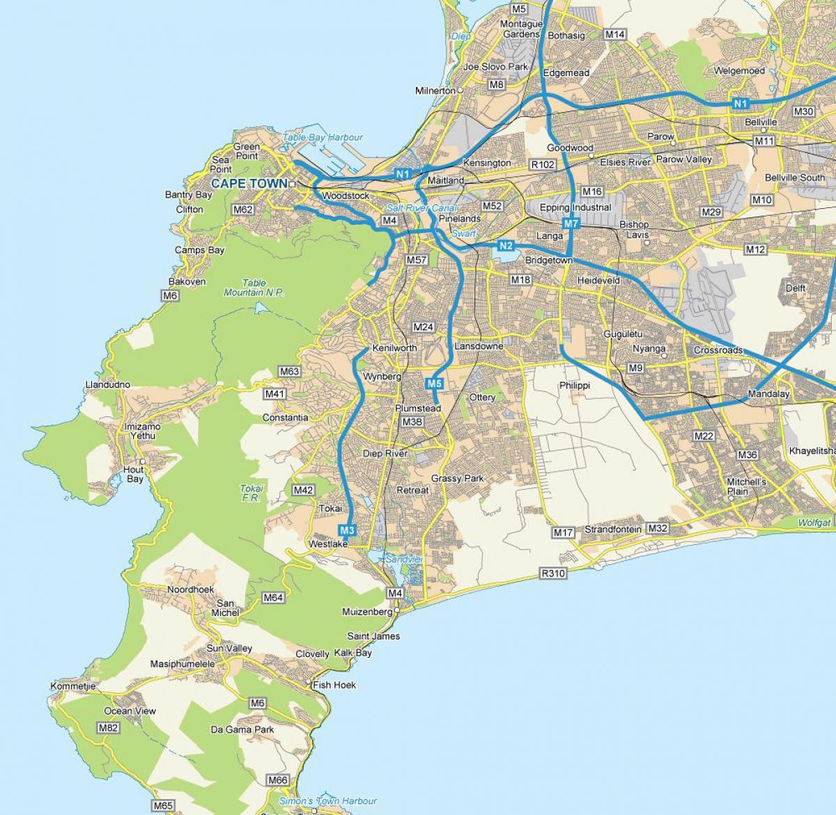 kaart van plumstead kaapstad