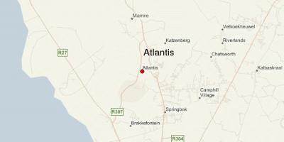 Kaart van atlantis kaapstad 