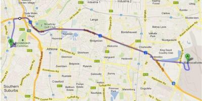 Kaart van crawford kaapstad