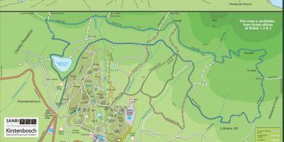 Kirstenbosch botanische tuinen kaart