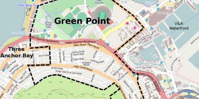 Green point in kaapstad kaart
