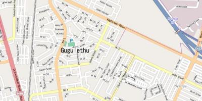 Kaart van gugulethu kaapstad