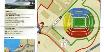 Kaart van het green point-stadion