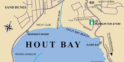 Kaart van hout bay kaart kaapstad