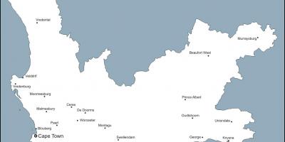Kaart west-Kaap Steden