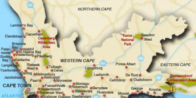 Western cape stranden kaart