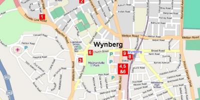 kaart van wynberg-kaapstad kaapstad