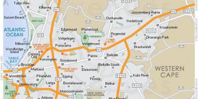 Kaart van plattekloof kaapstad