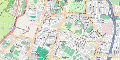 Kaart van Cape Town rondebosch