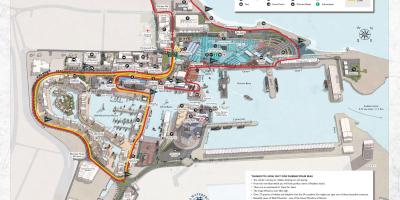 Kaart van v&a waterfront mall