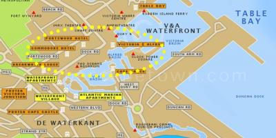 V&a Cape Town waterfront kaart
